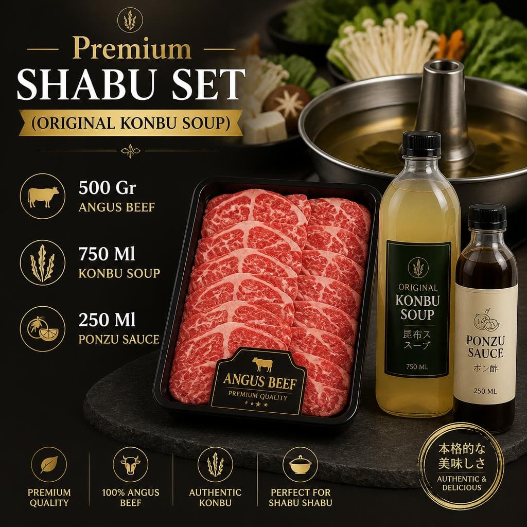 Premium Shabu Set Original Konbu Soup Shaburi